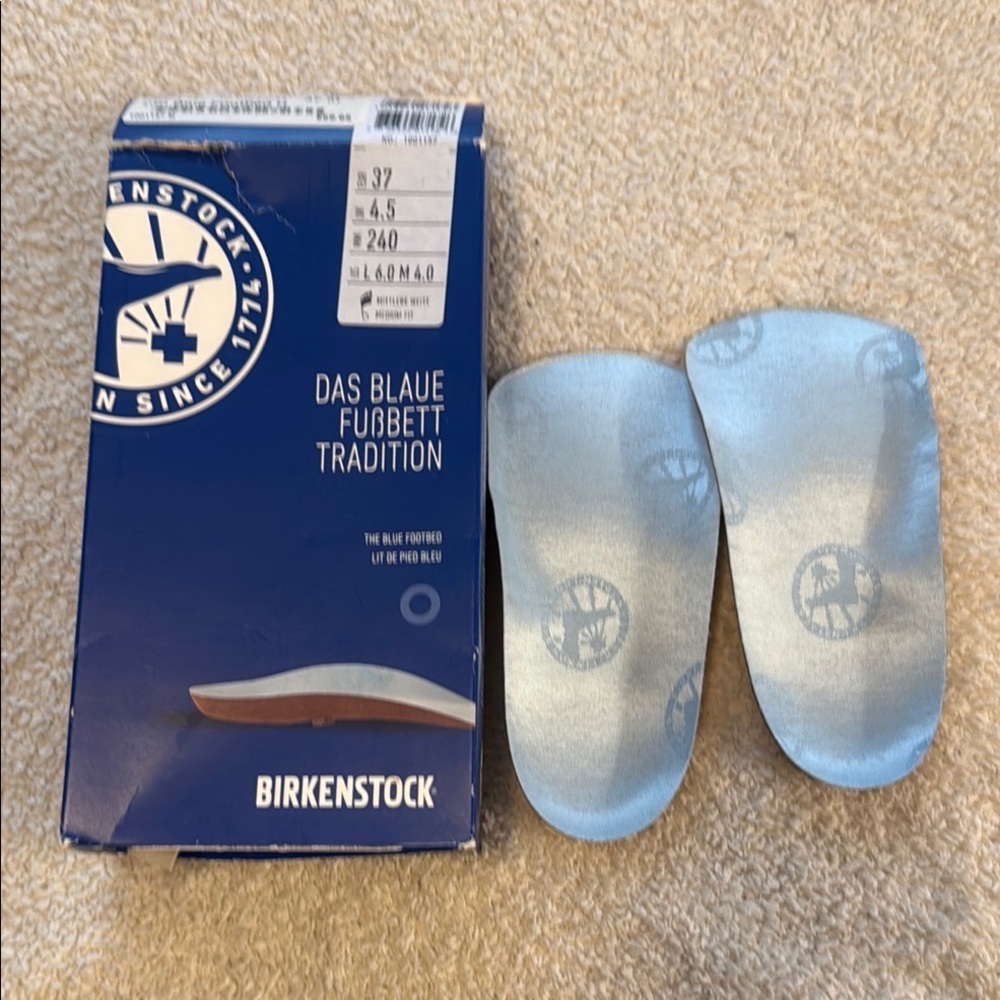 Birkenstock Blue Footbed Insoles